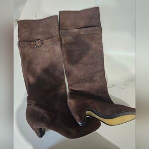 Sam Edelman Women's Mischief Tall Suede Boot size 10 brown shoes leather